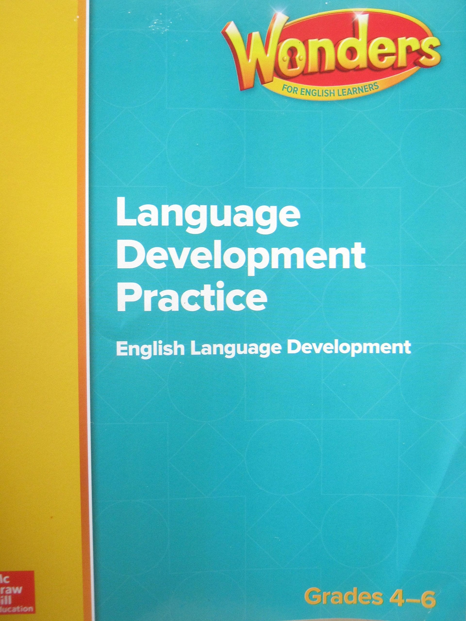 Wonders for English Learners G4-6 Language Development Practice Blm